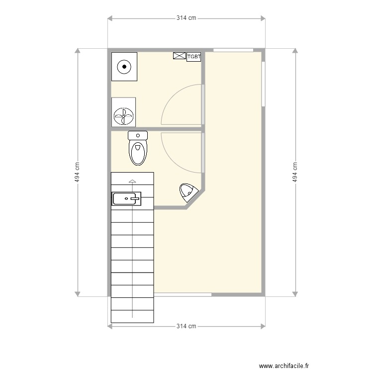 manu. Plan de 0 pièce et 0 m2