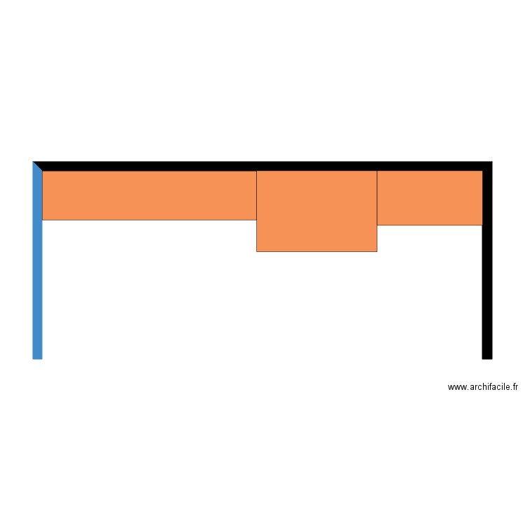 plan toiture abris bois barbecue et cuisine extérieur . Plan de 0 pièce et 0 m2