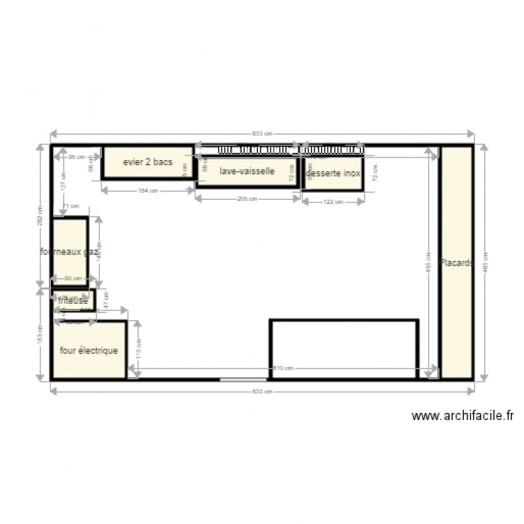 cuisines 1. Plan de 0 pièce et 0 m2