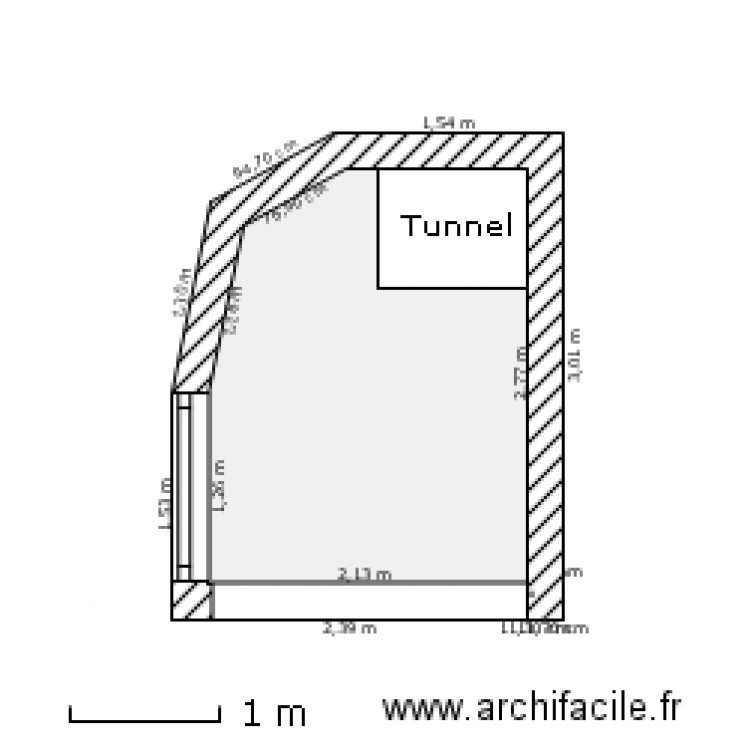 cage d escalier apres. Plan de 0 pièce et 0 m2