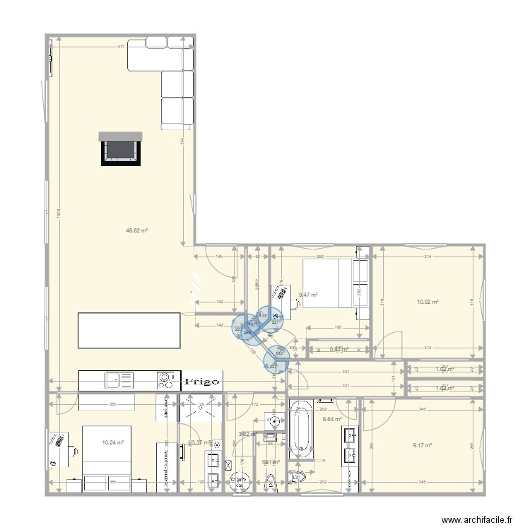 maison. Plan de 0 pièce et 0 m2