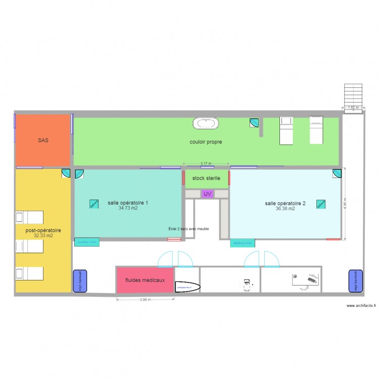 bloc opératoire reghaia ophtalmologie. Plan de 0 pièce et 0 m2