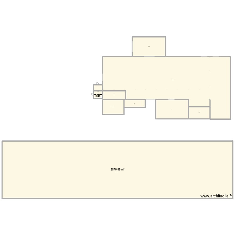 batiment 10 armoire elect. Plan de 9 pièces et 331 m2