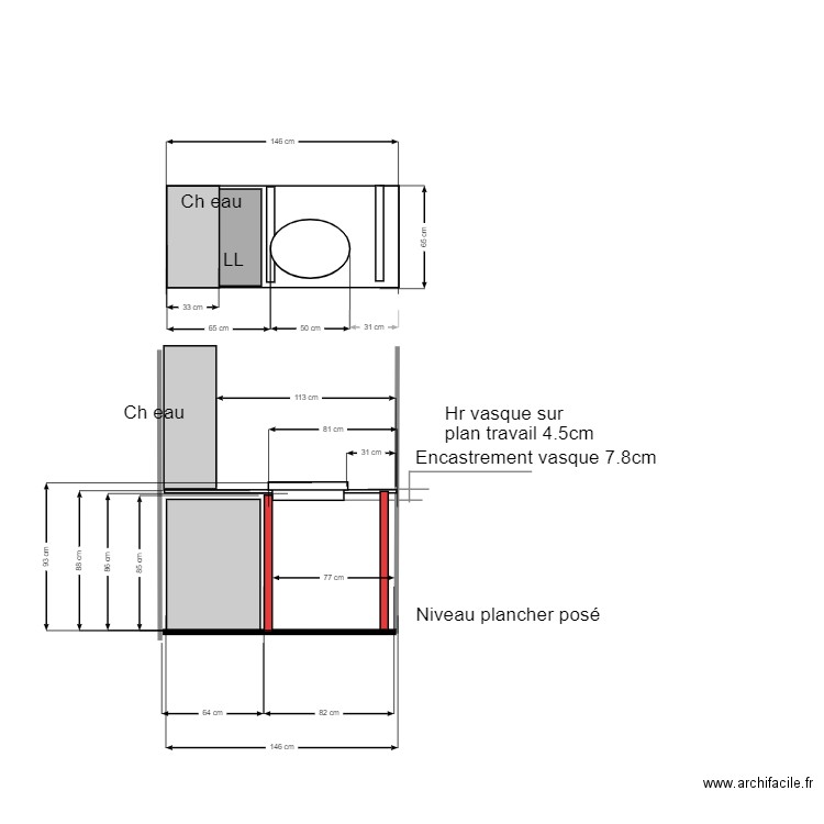 detail lavabo v3. Plan de 0 pièce et 0 m2