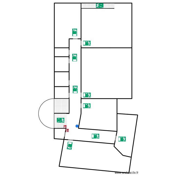 NOUVELLE ECOLE ETAGE. Plan de 11 pièces et 1152 m2