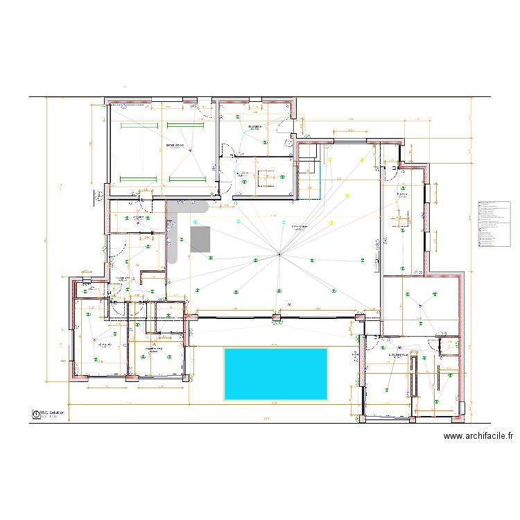 plan maison RDC. Plan de 0 pièce et 0 m2