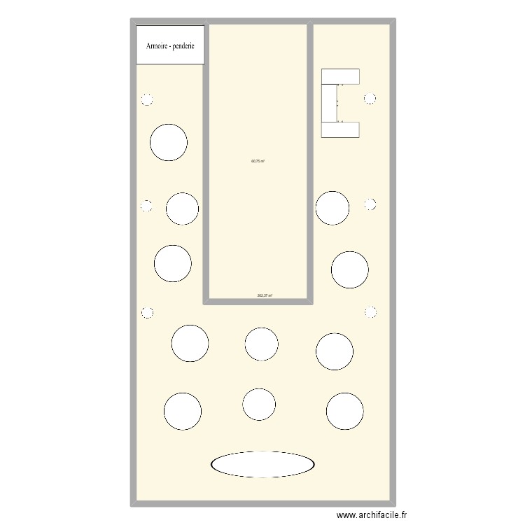 SDF Mariage 2. Plan de 2 pièces et 263 m2