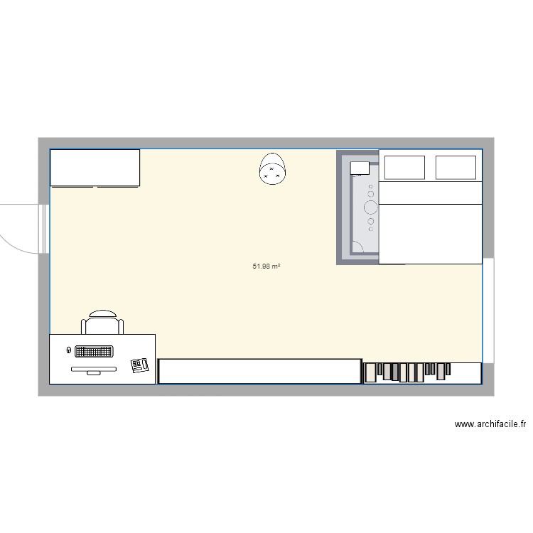 Table de chevet. Plan de 0 pièce et 0 m2