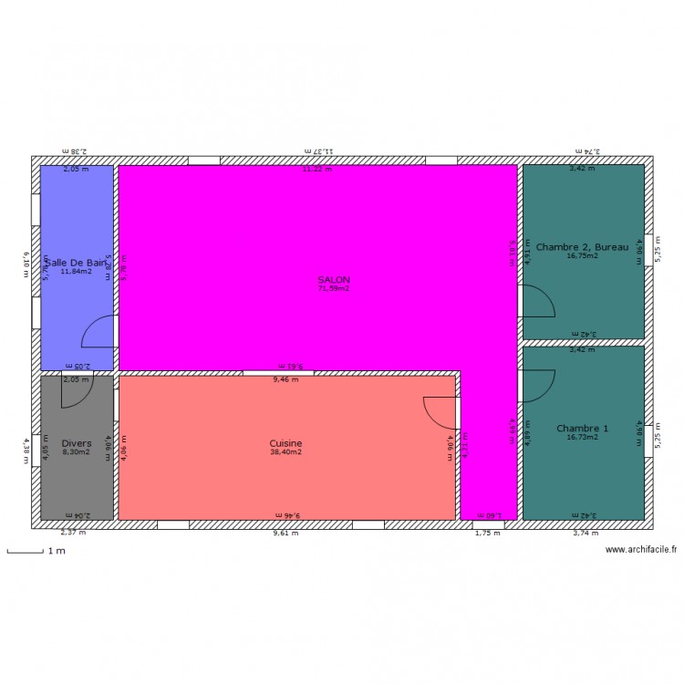 VRAIE MAISON premier étage. Plan de 0 pièce et 0 m2