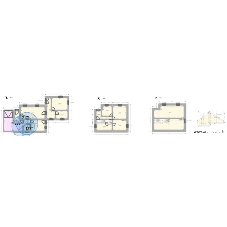 ML24007948 HADJ. Plan de 20 pièces et 218 m2