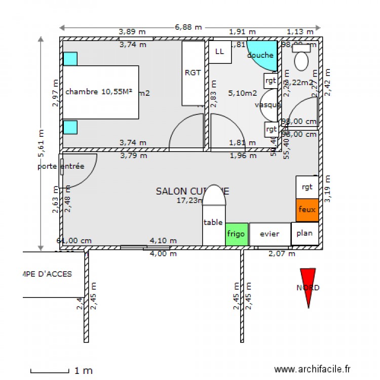 diruggiero. Plan de 0 pièce et 0 m2