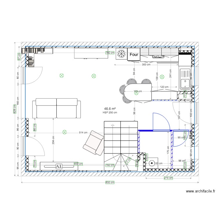 Lot 4 RDC motif buanderie Meublé. Plan de 0 pièce et 0 m2