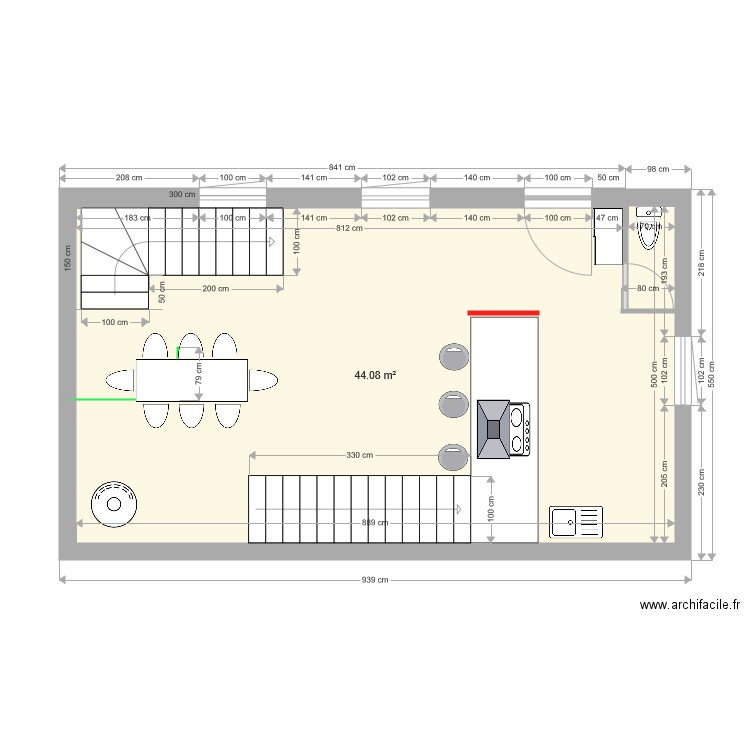 St georges rdc. Plan de 0 pièce et 0 m2