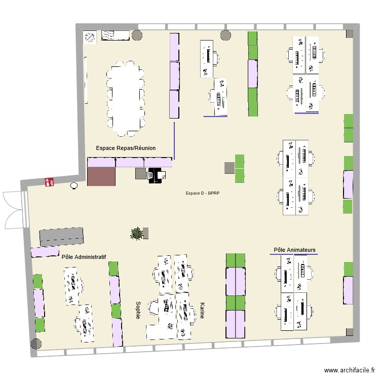 Espace D - Proposition sans bulle. Plan de 0 pièce et 0 m2