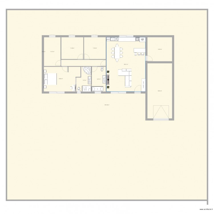 maison 1. Plan de 0 pièce et 0 m2