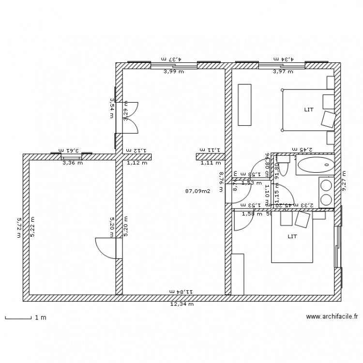 agrandissement roquebrune . Plan de 0 pièce et 0 m2