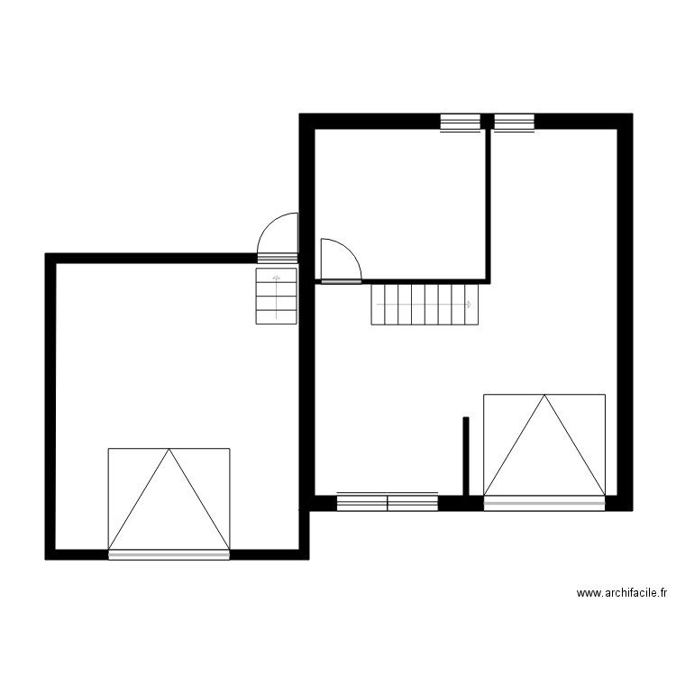 PIERRE Jeannine. Plan de 12 pièces et 179 m2