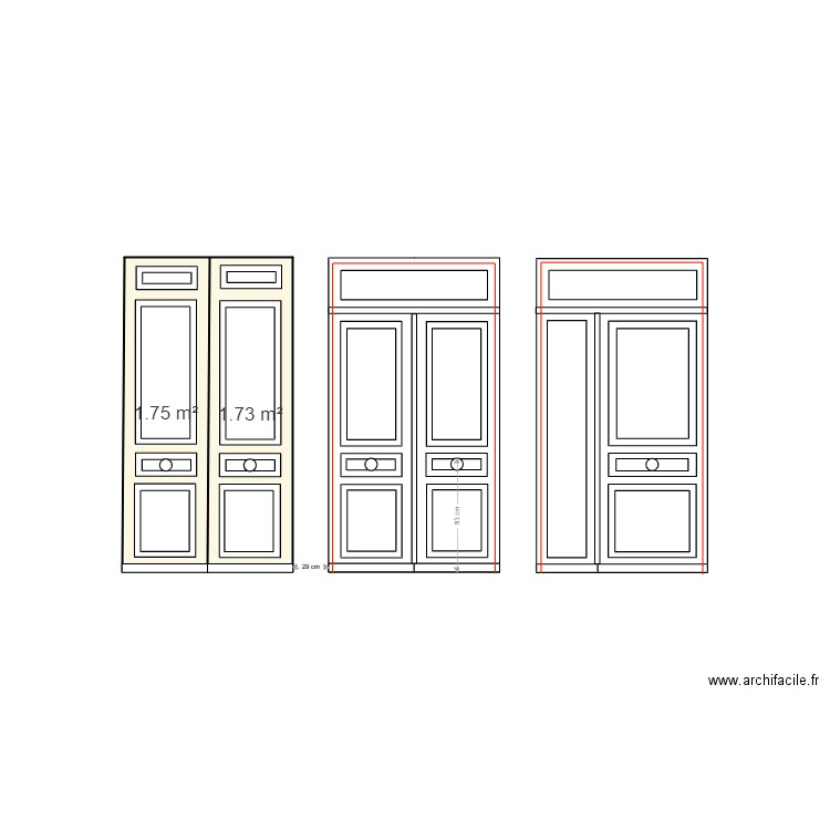 porte entrée. Plan de 0 pièce et 0 m2