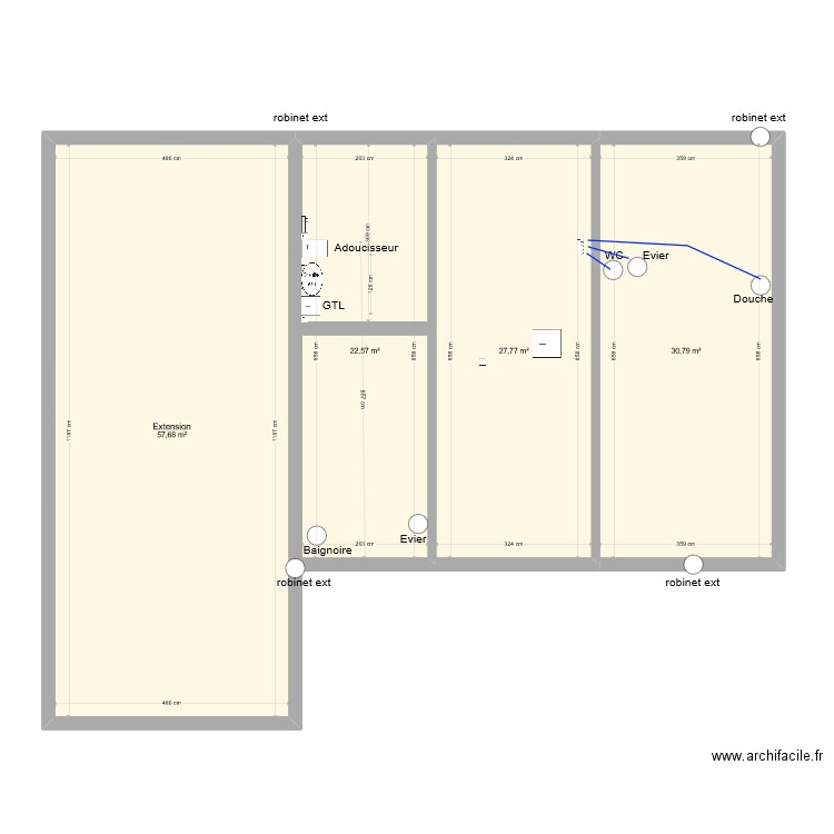 Sauzelle plan coupe mur technique. Plan de 0 pièce et 0 m2