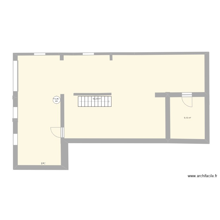 SOUS SOL 2. Plan de 2 pièces et 101 m2