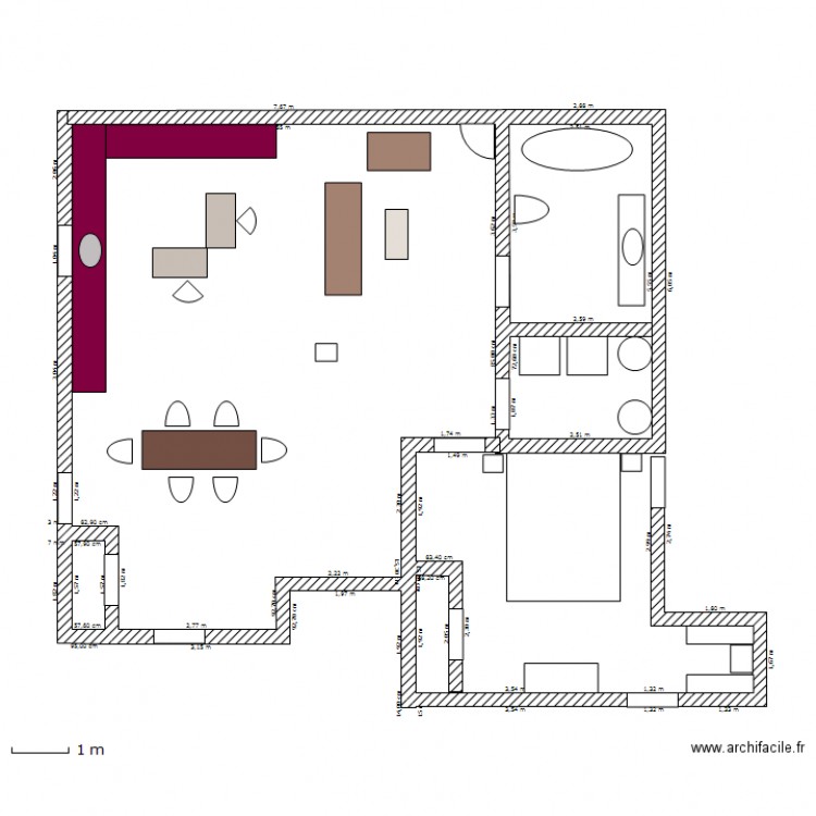 logement sous sol. Plan de 0 pièce et 0 m2