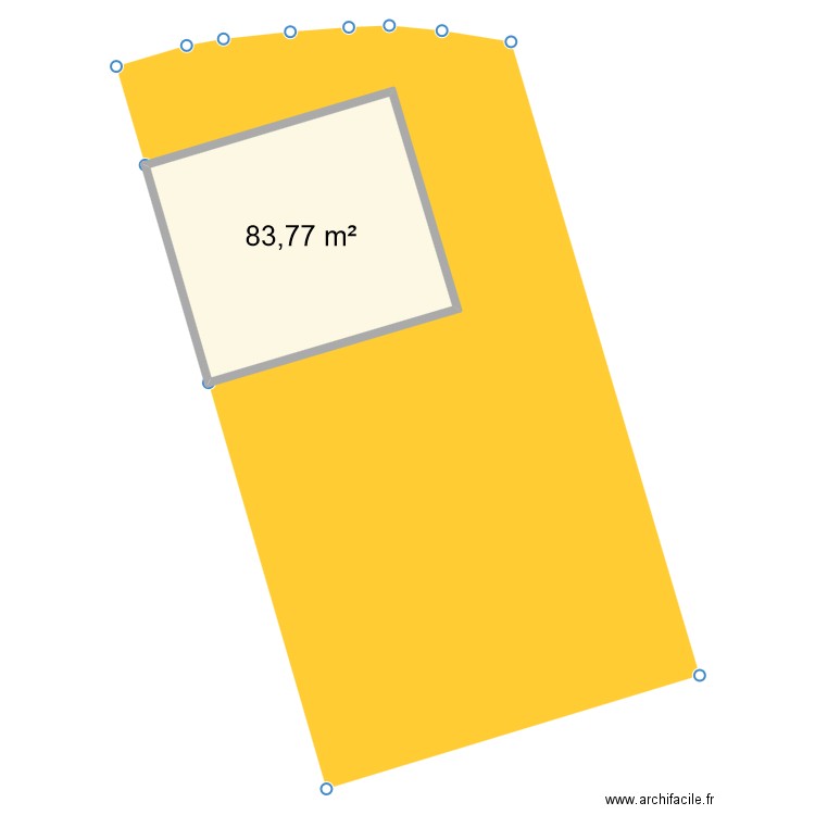 maison cadastre. Plan de 1 pièce et 84 m2