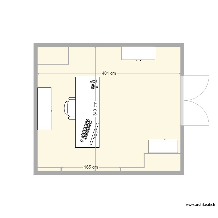 Bureau0. Plan de 0 pièce et 0 m2