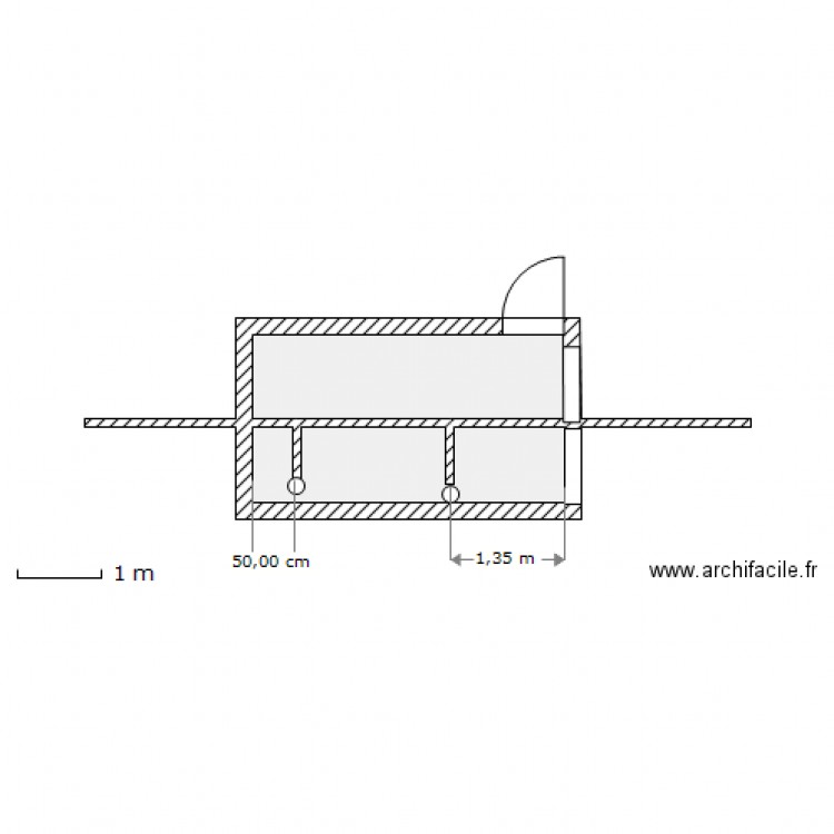 salle de bain parents assainissement. Plan de 0 pièce et 0 m2