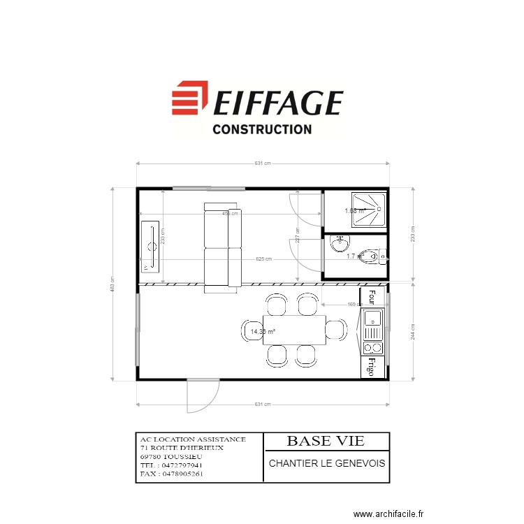 EIFFAGE REHA LE GENEVOIS - Plan Dessiné Par Aca69780