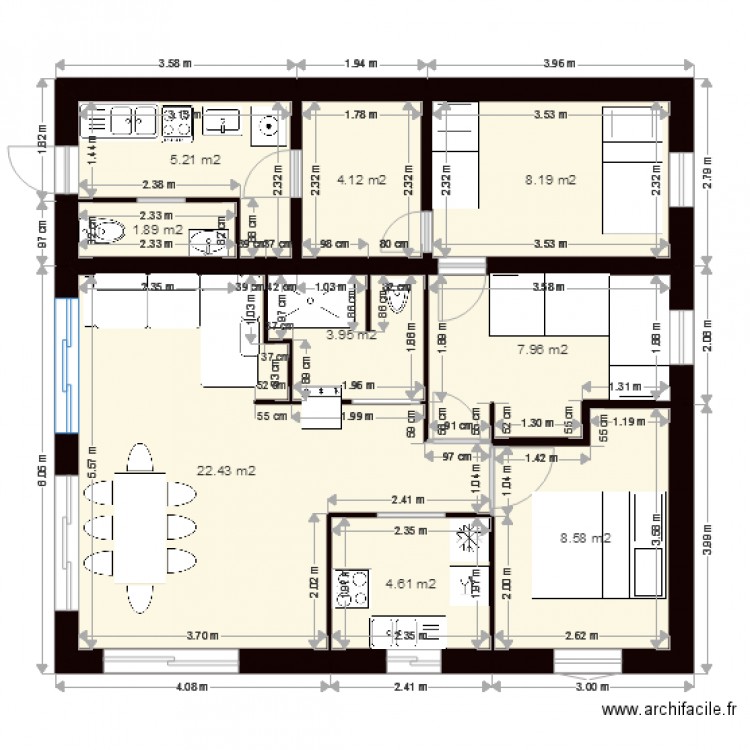 maison 2 ter. Plan de 0 pièce et 0 m2