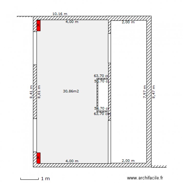 Maison de fonction. Plan de 0 pièce et 0 m2