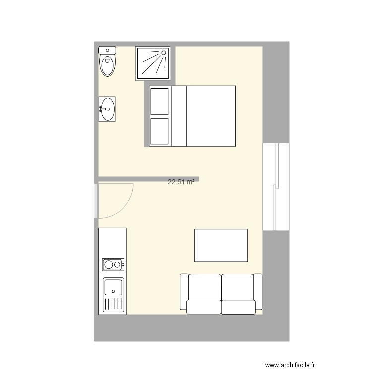 studio 1 1er etage rev3. Plan de 0 pièce et 0 m2