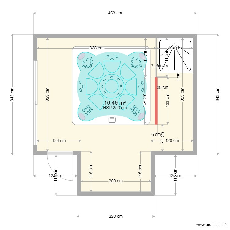 cuisine d été + spa plan 2. Plan de 0 pièce et 0 m2