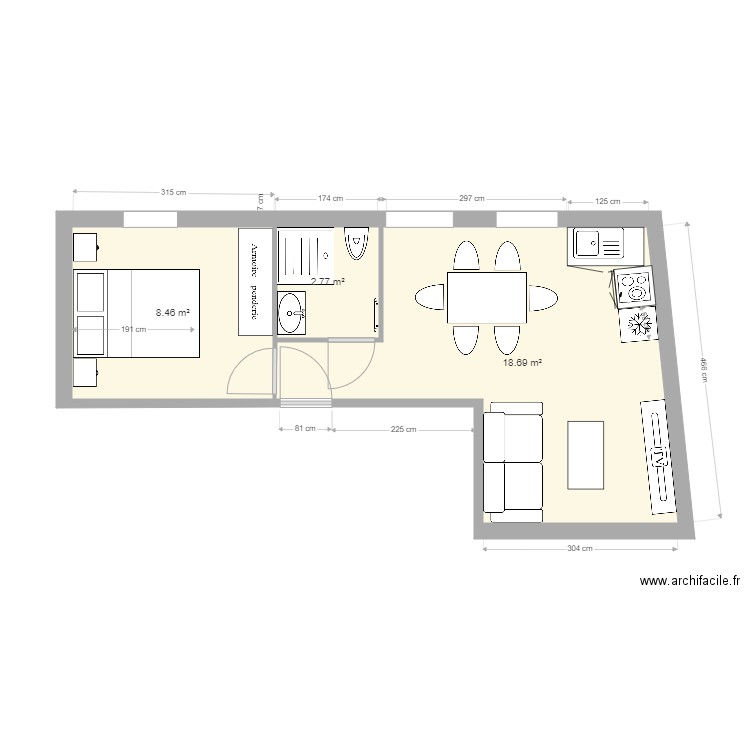 appart1etage21. Plan de 0 pièce et 0 m2