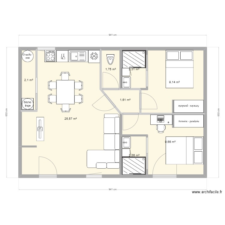 gajac. Plan de 0 pièce et 0 m2