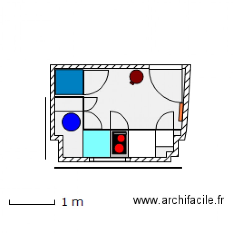 Cuisine Finale. Plan de 0 pièce et 0 m2