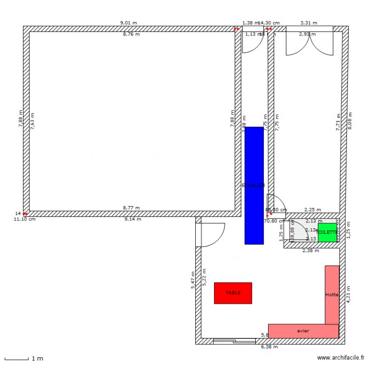 RDC maison passy. Plan de 0 pièce et 0 m2