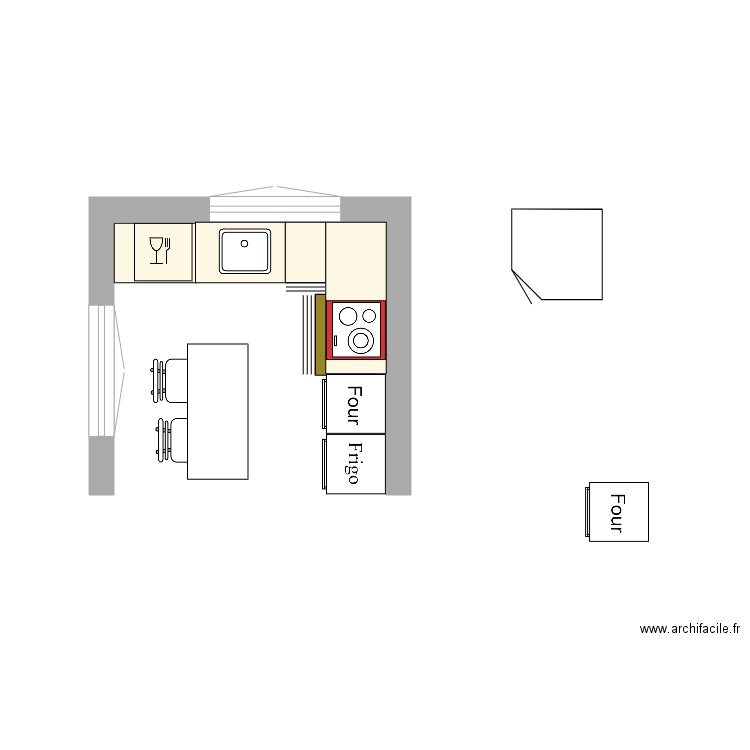 CUISINE KARINE 2. Plan de 0 pièce et 0 m2