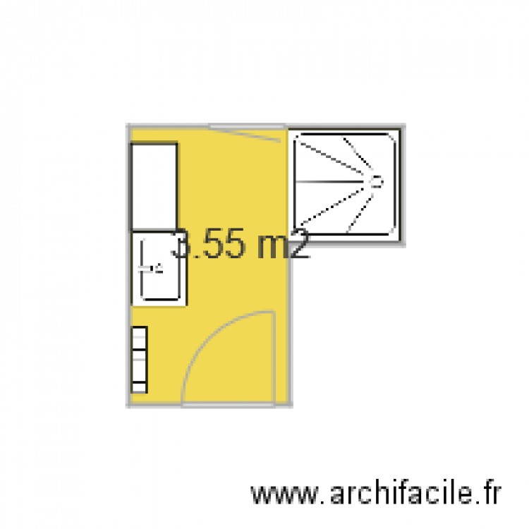 Salle de bain Zérubia. Plan de 0 pièce et 0 m2