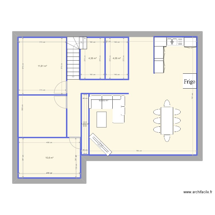 1er vide. Plan de 0 pièce et 0 m2