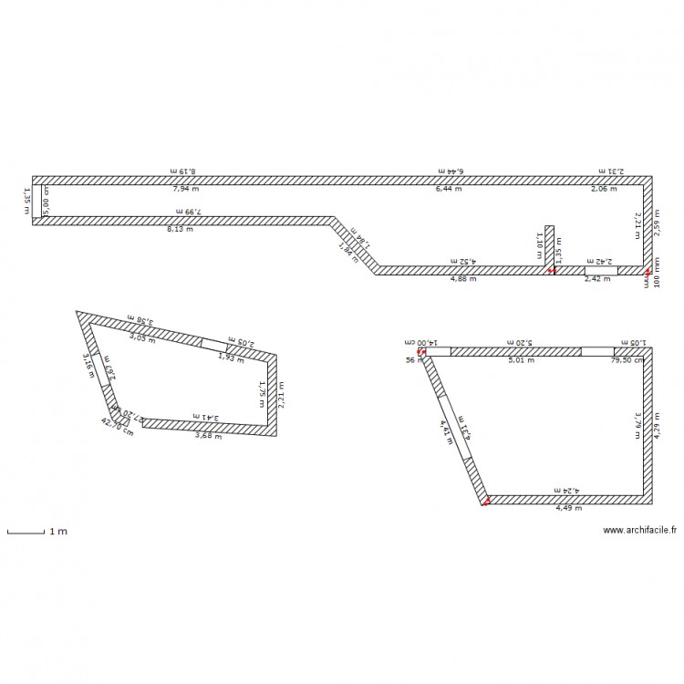 1E ETAGE. Plan de 0 pièce et 0 m2