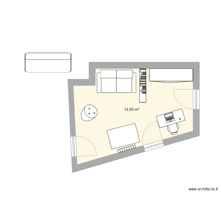 Cabane V1. Plan de 0 pièce et 0 m2