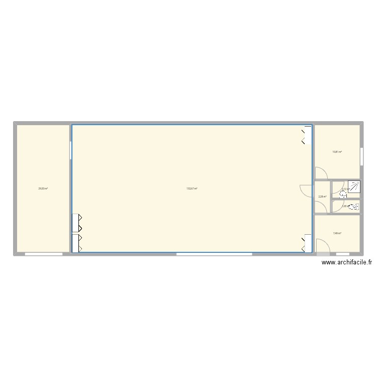 schema 02. Plan de 7 pièces et 186 m2