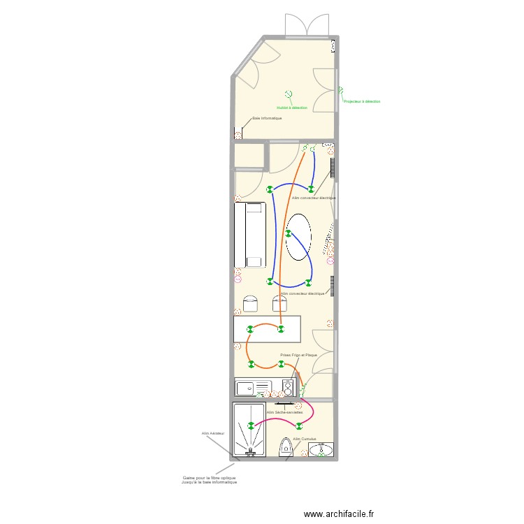 OEGC St Joseph. Plan de 3 pièces et 29 m2