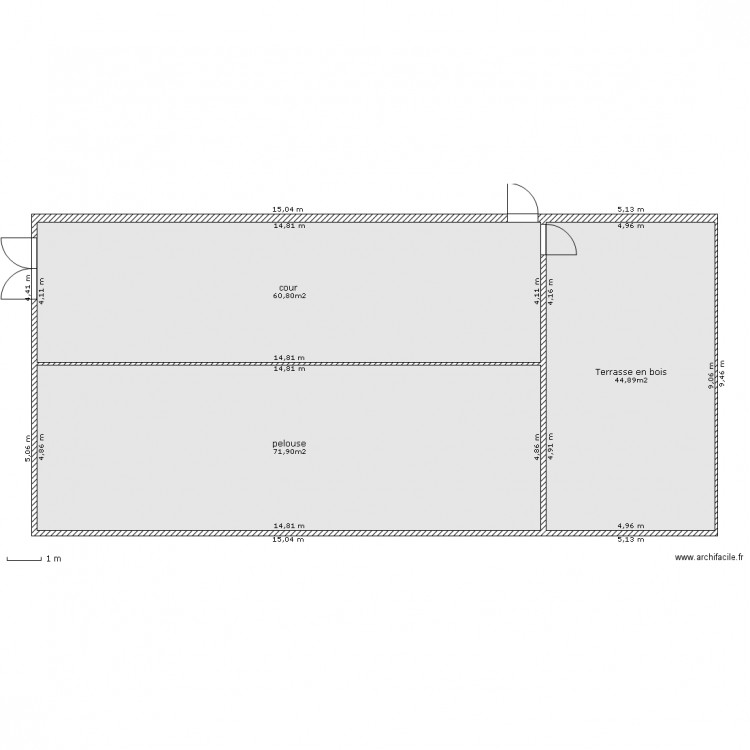 Extérieur. Plan de 0 pièce et 0 m2