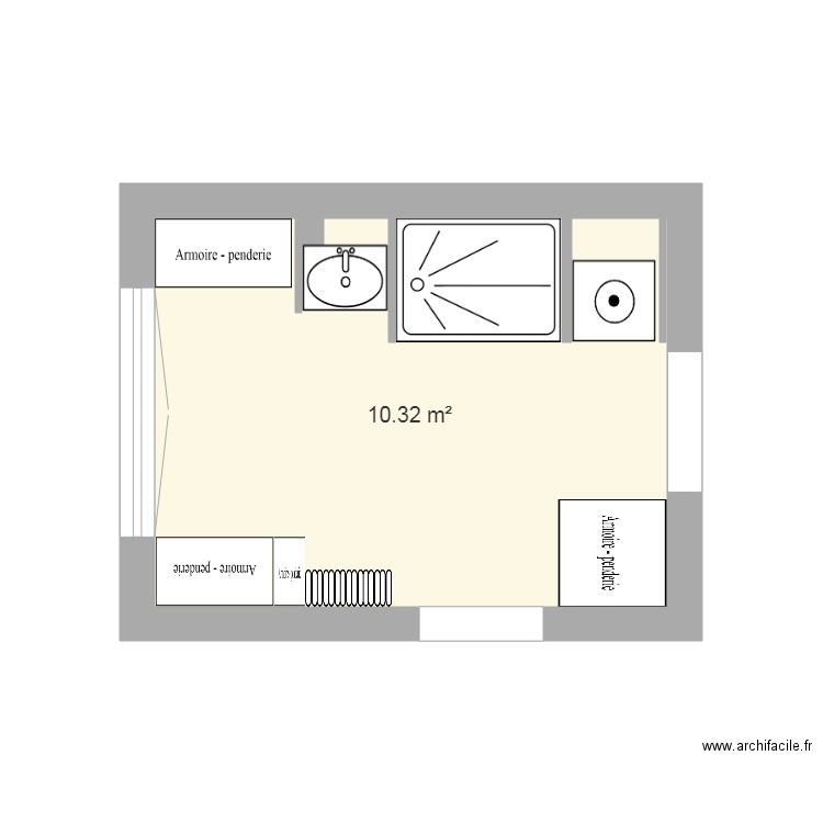 Buanderie - Plan dessiné par Buanderie