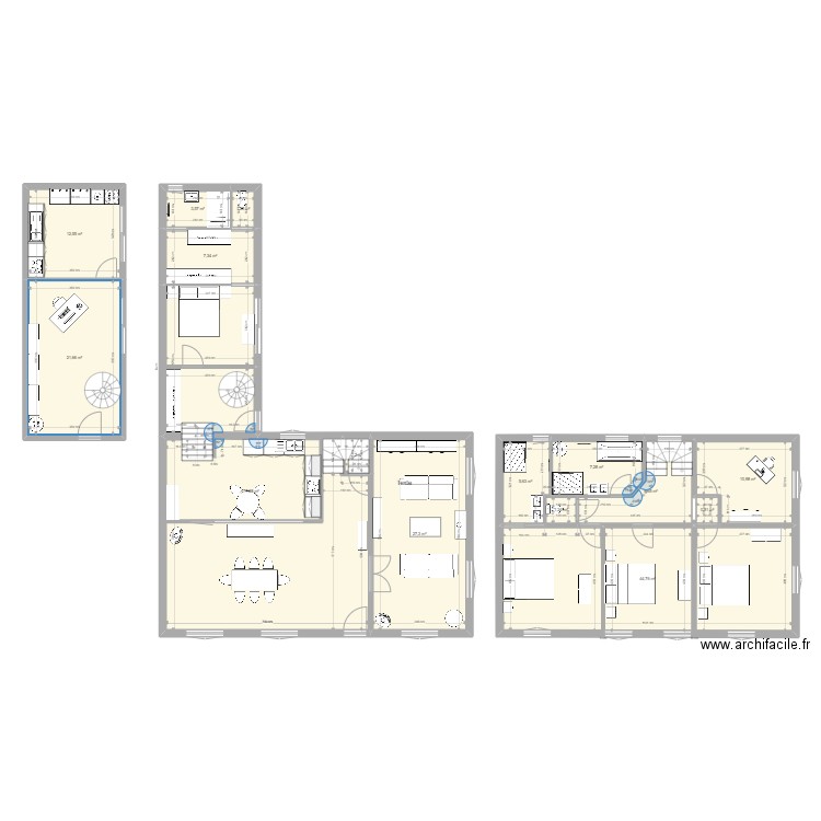 plan fp 2. Plan de 0 pièce et 0 m2