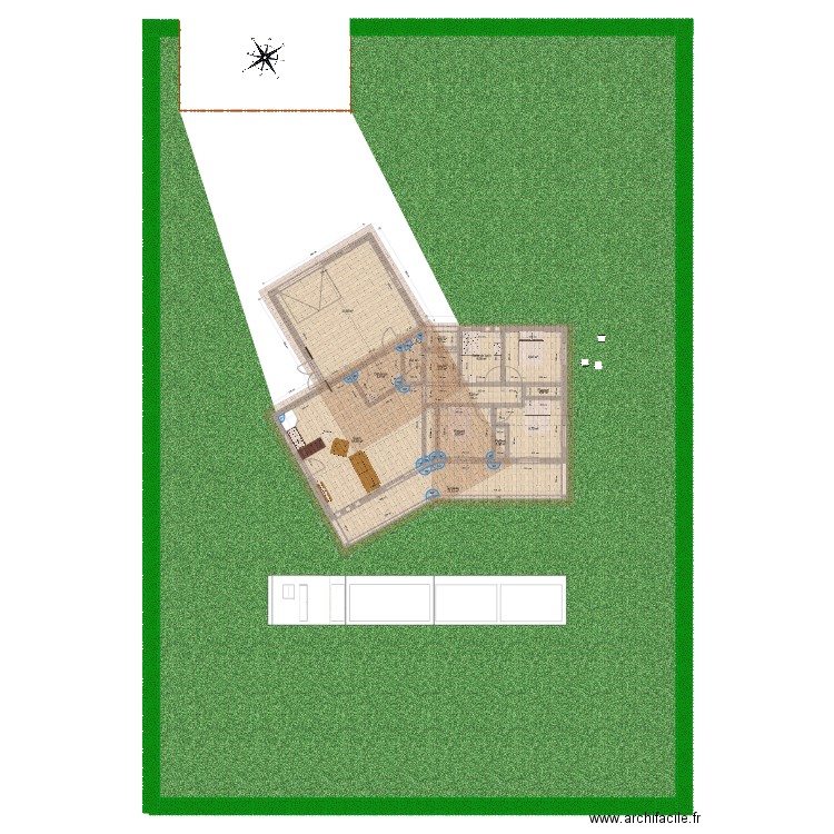 cast. Plan de 0 pièce et 0 m2