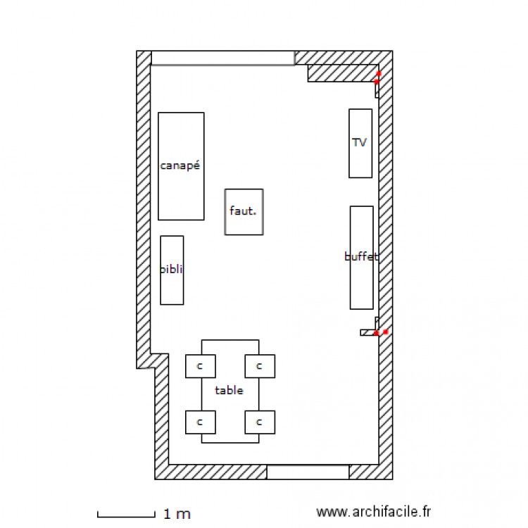 salon. Plan de 0 pièce et 0 m2