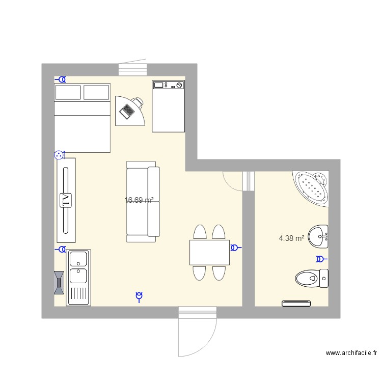 plan salia. Plan de 0 pièce et 0 m2